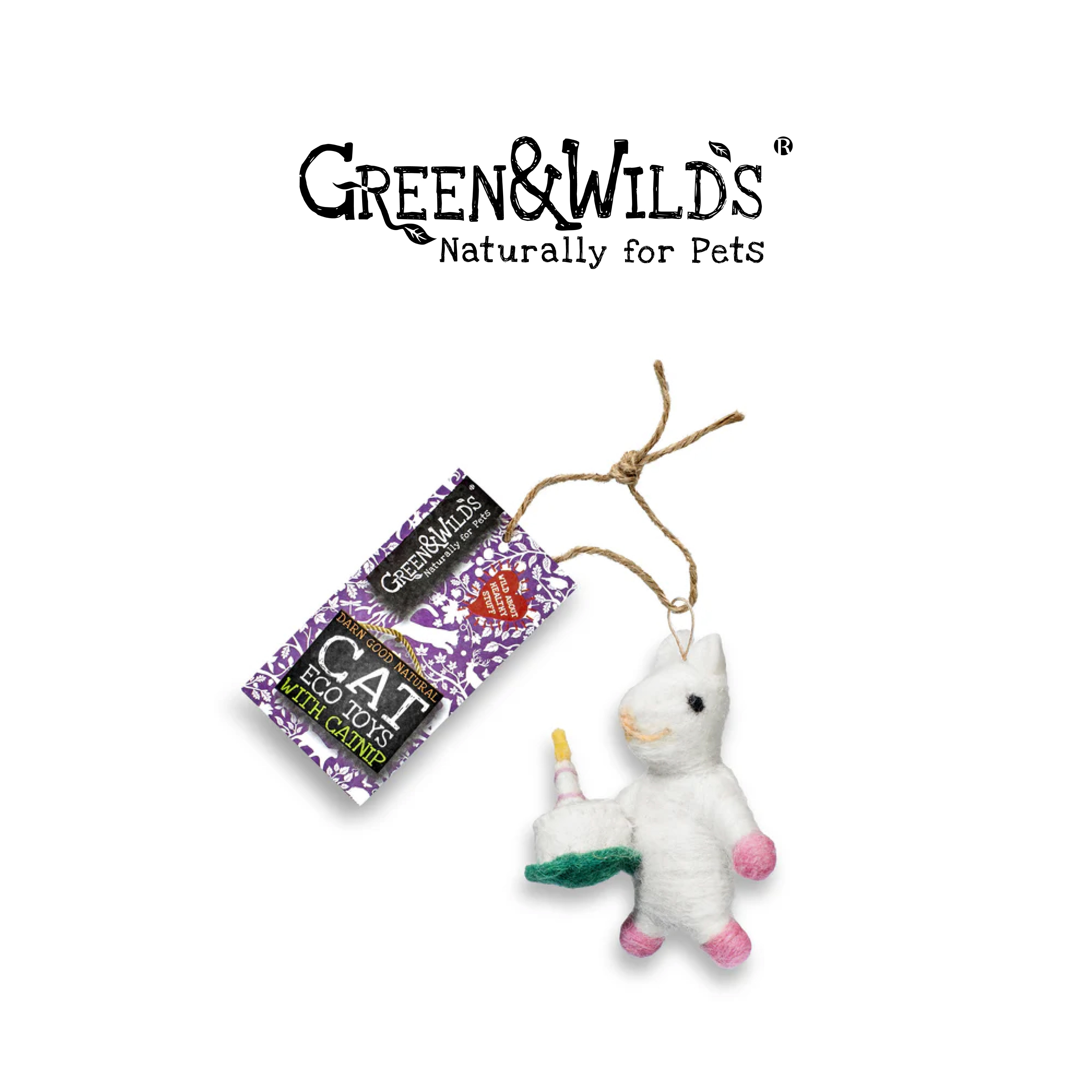 GREEN & WILDS- 天然羊毛氈貓薄荷玩具 -老鼠維多莉亞
