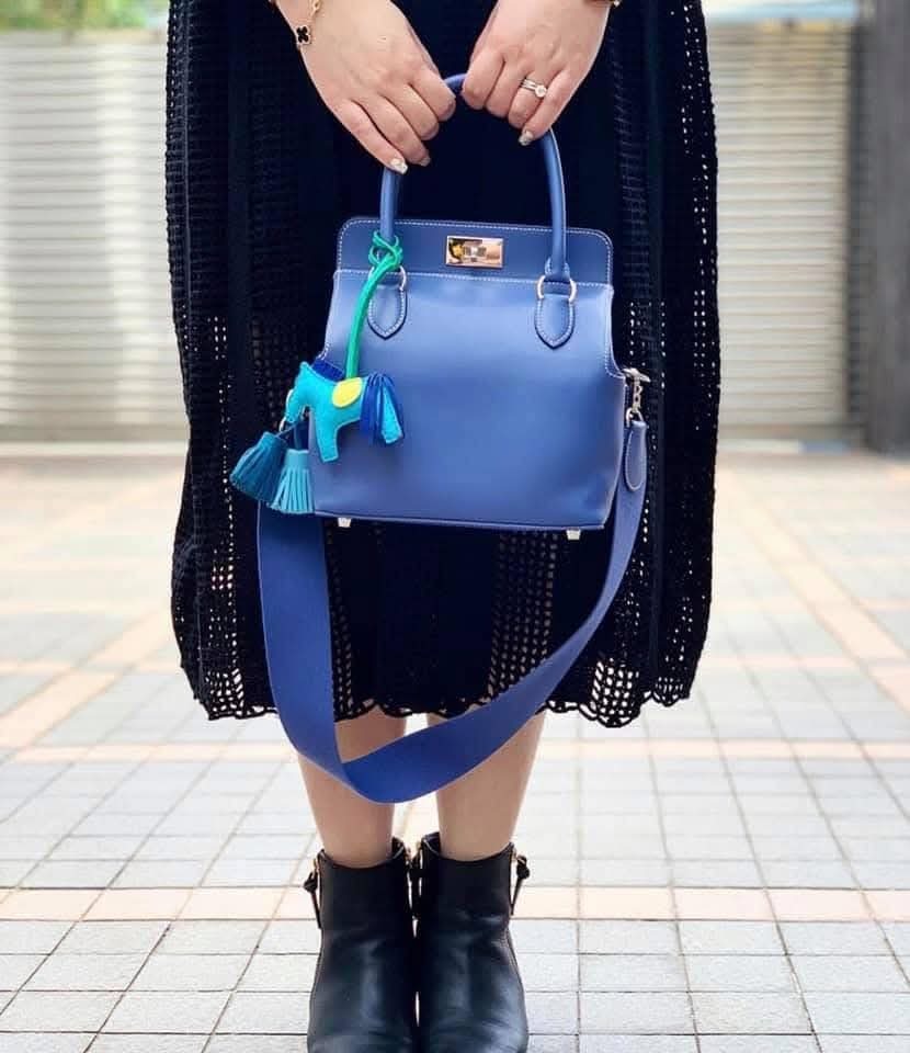 Preloved Hermès Toolbox 20 Swift Bleu Brighton/ Bleu Indigo PHW HK$3x,xxx (HK$2,000 即時落訂)