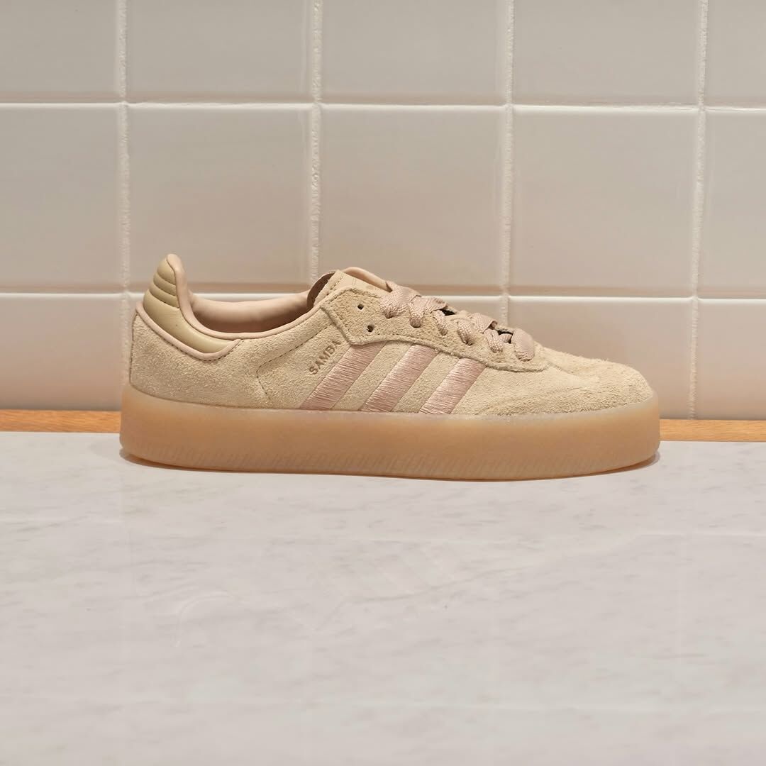 🇯🇵 ADIDAS SAMBAE 奶茶色卡其色沙色厚底增高焦糖底女鞋JQ0254