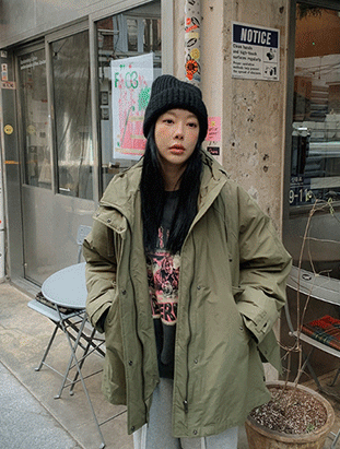 ᴴᴼᵀ ▸▸店長推薦◃◃ 秋冬新款/連帽側開釦羽絨外套 MANIFEST正韓🇰🇷