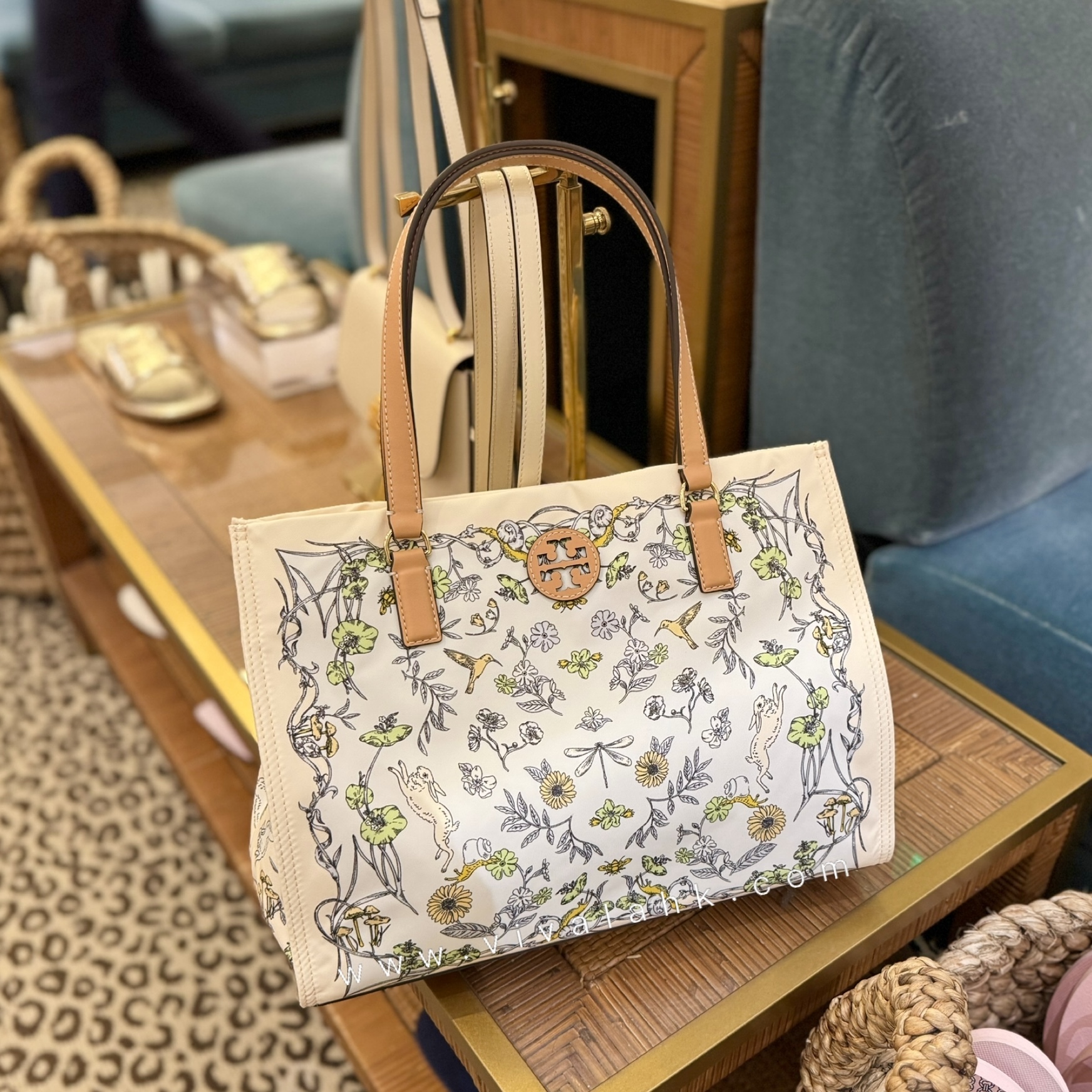 Tory Burch - 尼龍印花 Tote (S) (163024)