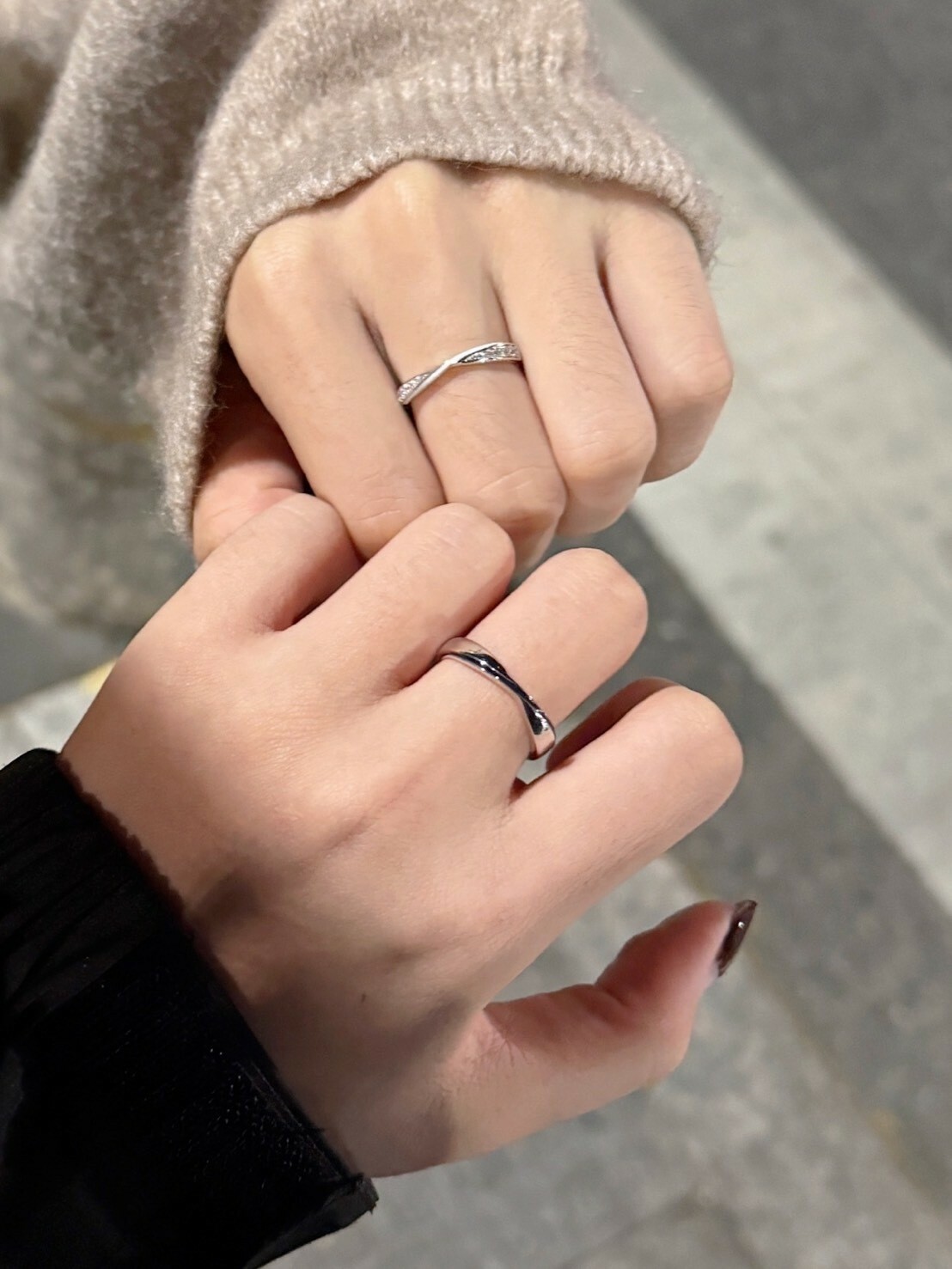 <情人節首選💕>周大生 流光愛戀 純銀 鑲鋯 莫比烏斯環 對戒 S925銀 戒指 情侶對戒