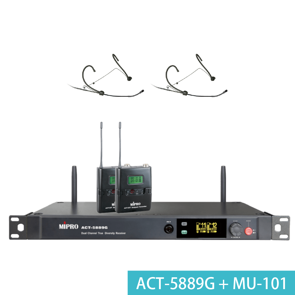 MIPRO Mipro / ACT-5889G 5 GHz 數位雙頻道接收機 第 2 張圖片｜三峽配件 / 週邊