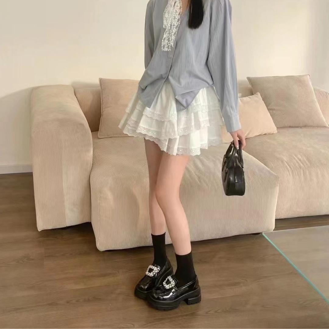 經典三角水晶扣樂福鞋