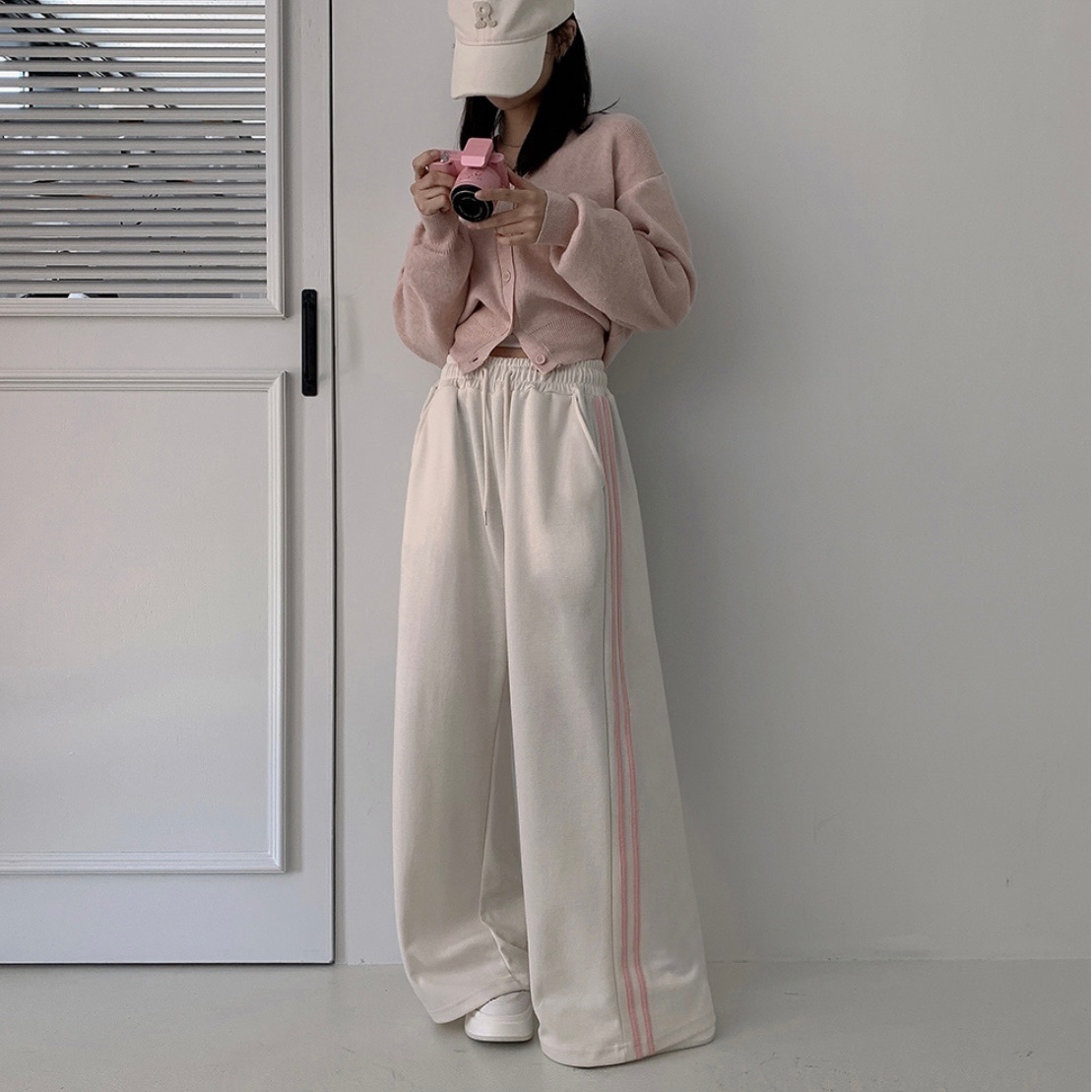 【優惠預訂】韓國拼色雙間運動褲（5色）