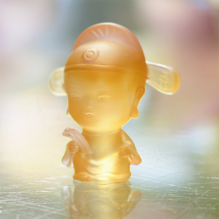 鹿港窯水晶琉璃｜Q版文昌帝君公仔 智慧庇佑學業事業順遂