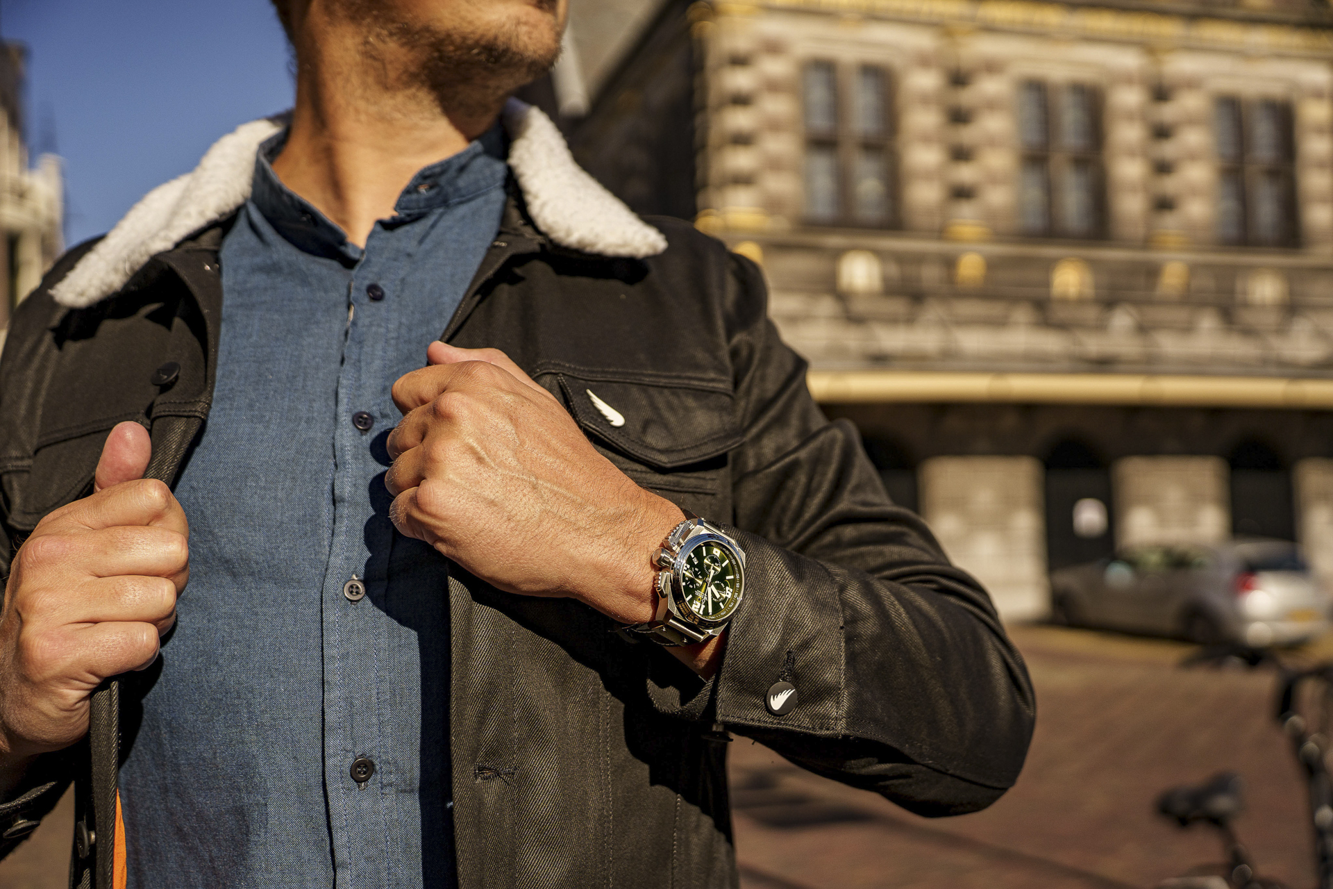 TW Steel SWISS CANTEEN 全鋼綠面計時碼錶 TW1116