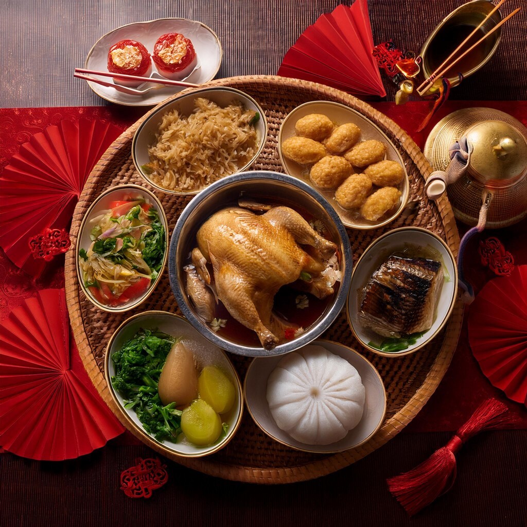 春節宴飲少不了大魚大肉，造成胃腸負擔。（示意圖，太陽星提供）