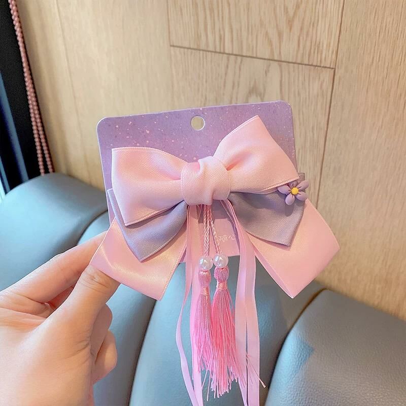 [2 FOR RM10] Linabell Flower Long Ribbon Bow