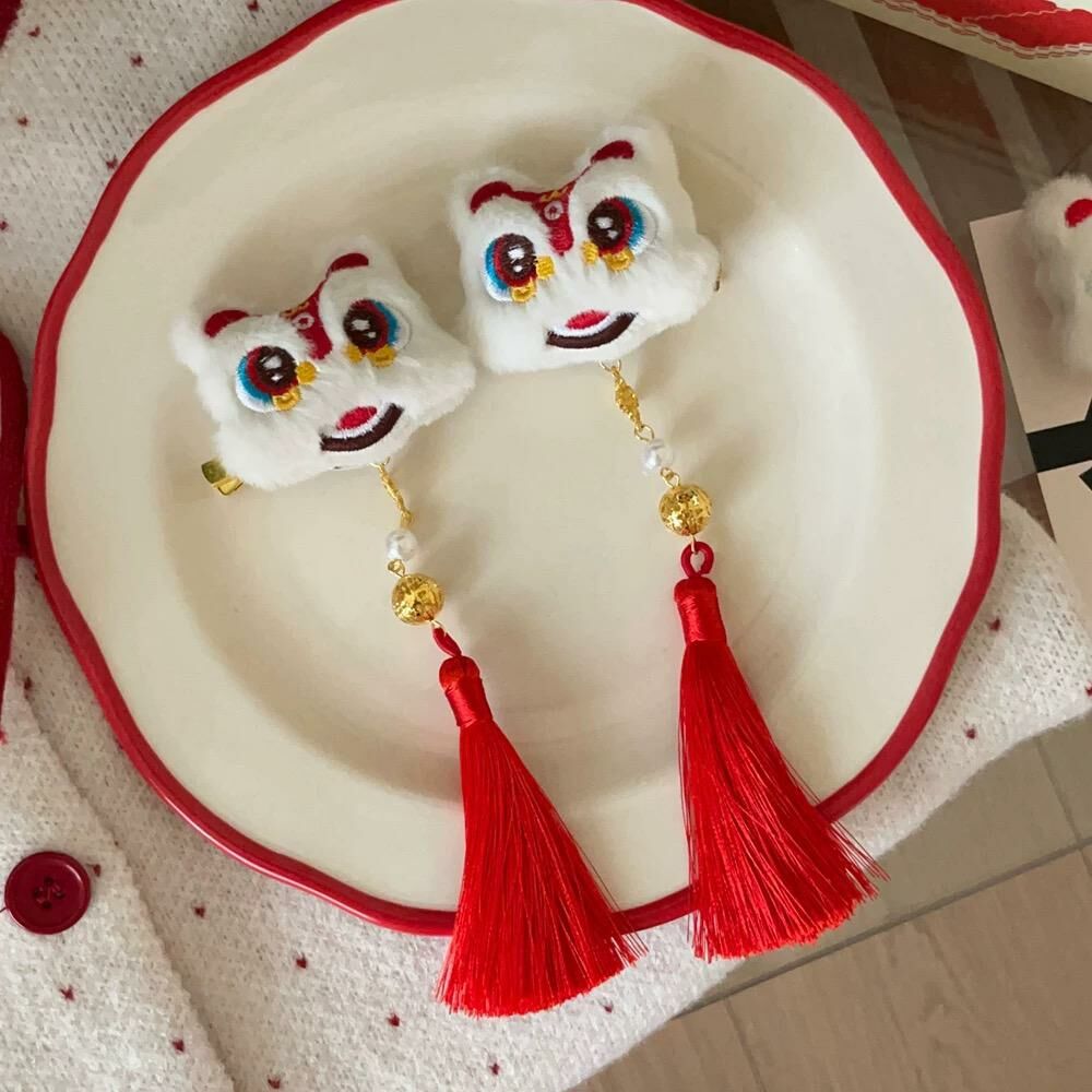 Lion Dance with Bell Hair Clip
