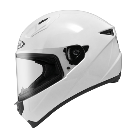 ZEUS ZS-821 白 素色 全罩帽款 輕量小帽體