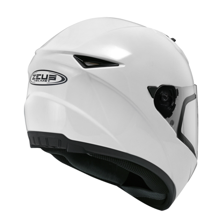ZEUS ZS-821 白 素色 全罩帽款 輕量小帽體
