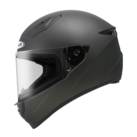 ZEUS ZS-821 消光珍珠黑銀 素色 全罩帽款 輕量小帽體