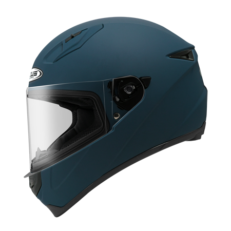 ZEUS ZS-821 啞光藍 素色 全罩帽款 輕量小帽體