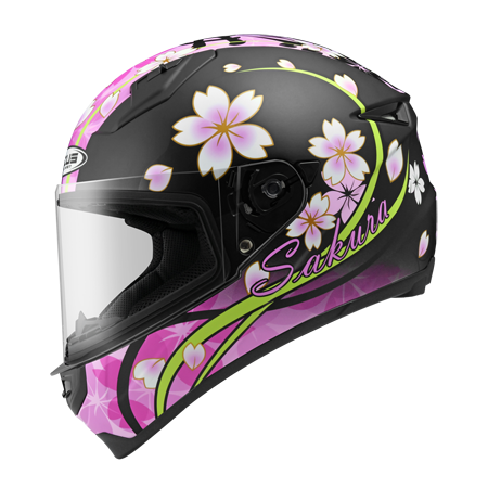 ZEUS ZS-821 BH3 抗刮消光黑/黑紫 彩繪 全罩帽款 輕量小帽體