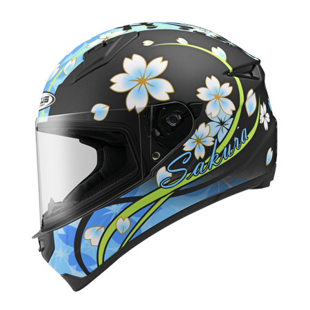 ZEUS ZS-821 BH3 抗刮消光黑/黑藍 彩繪 全罩帽款 輕量小帽體