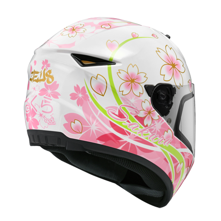 ZEUS ZS-821 BH3 白/粉紅 彩繪 全罩帽款 輕量小帽體