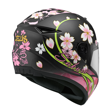 ZEUS ZS-821 BH3 抗刮消光黑/黑紅 彩繪 全罩帽款 輕量小帽體