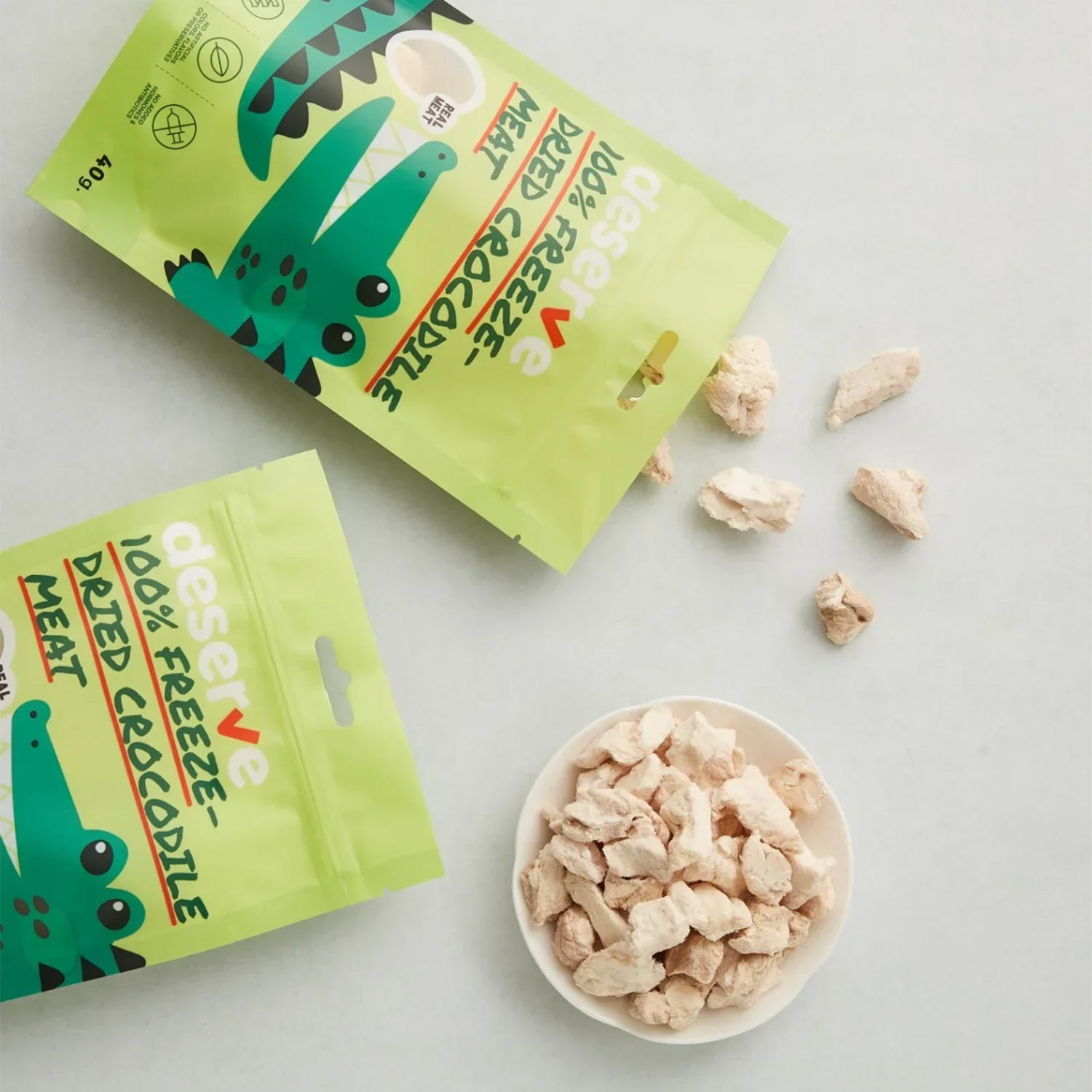 泰國 Deserve 100%天然凍乾鱷魚肉 40g