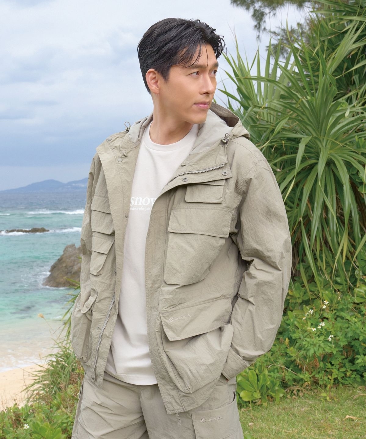 【代購】Snow Peak 雪諾必克 Papery Utility 玄彬款 多口袋 連帽 風衣 外套 S25ZMLWB54