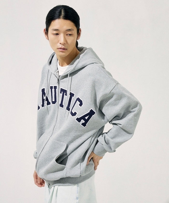 NAUTICA / Arch Logo Sweat Zip Hoodie