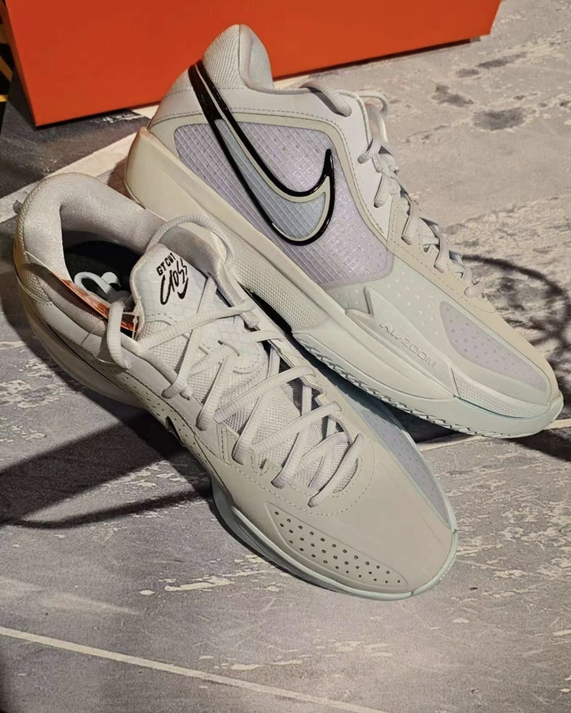 NIKE G.T. CUT CROSS EP 白灰藍 男鞋 藍 緩震 抗扭 籃球鞋