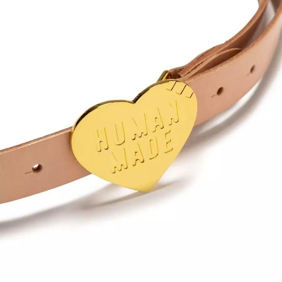 2025SS HUMAN MADE HEART LEATHER BELT 皮帶愛心超熱門兩色現貨HM