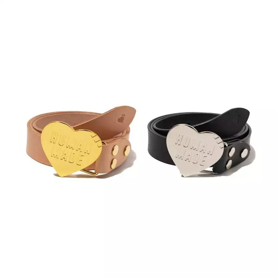 2025SS HUMAN MADE HEART LEATHER BELT 皮帶愛心超熱門兩色現貨HM