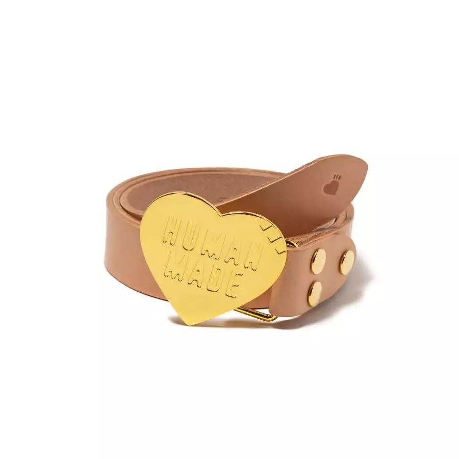 2025SS HUMAN MADE HEART LEATHER BELT 皮帶愛心超熱門兩色現貨HM