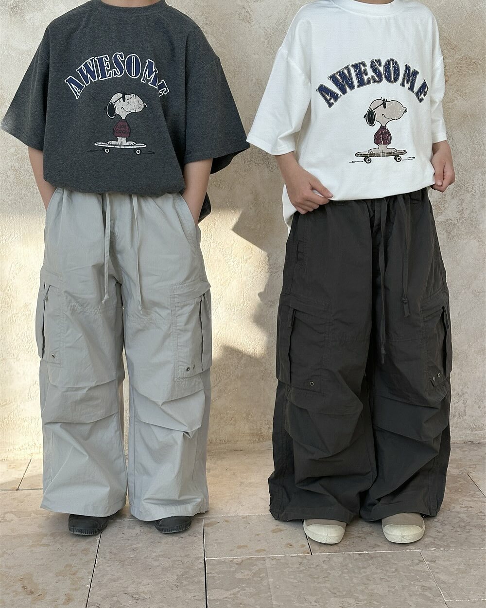 寬鬆探險時尚工裝褲