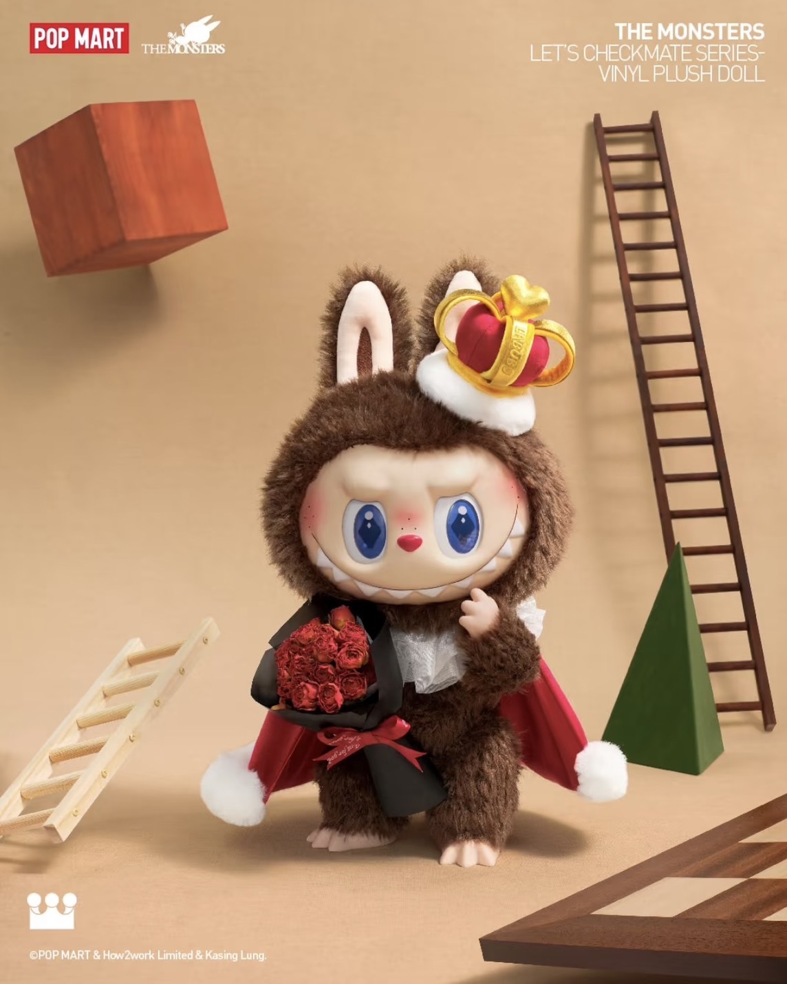<官方正版授權>POP MART 泡泡瑪特 THE MONSTERS 象棋大冒險系列 LABUBU 國王 皇后