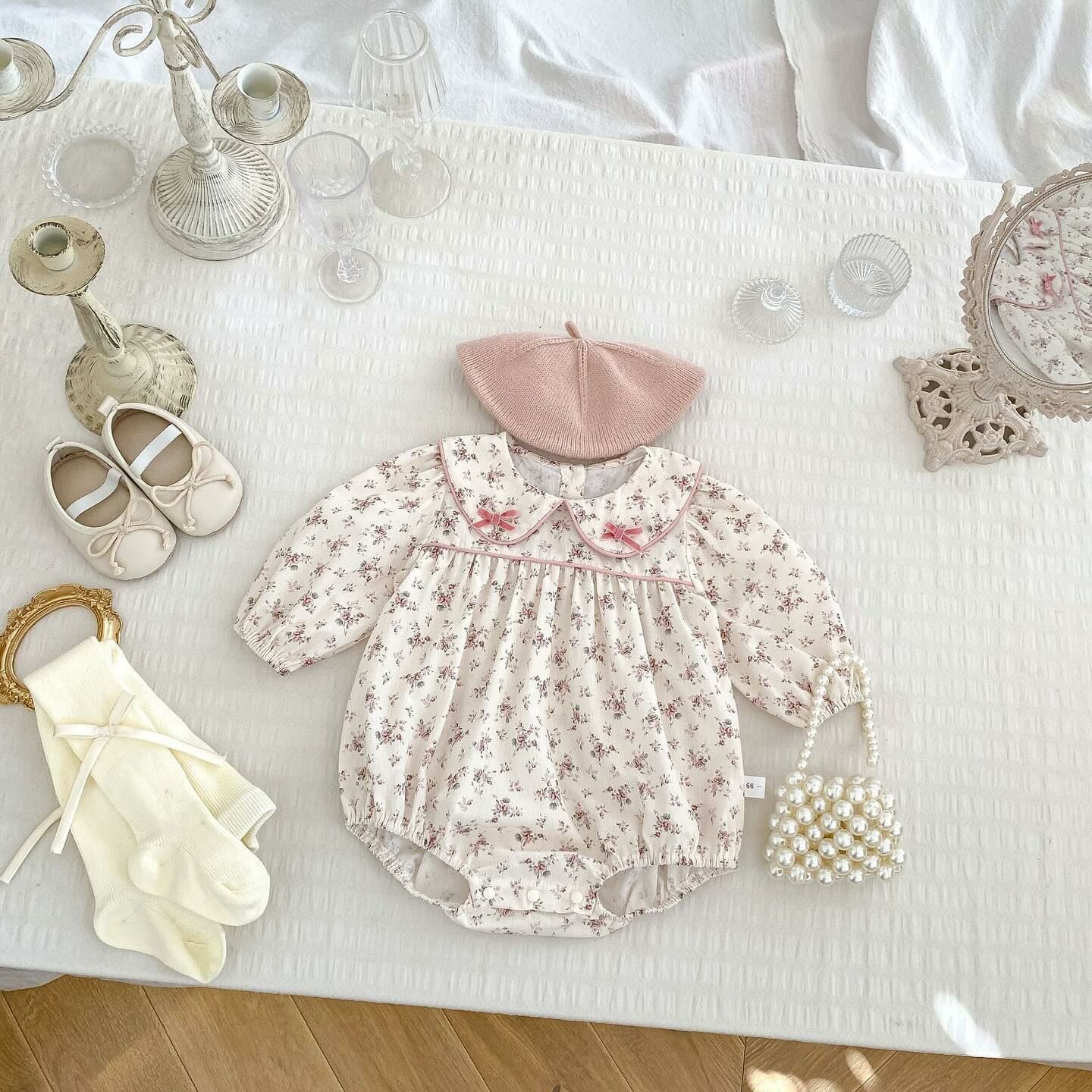 春季小碎花包屁衣