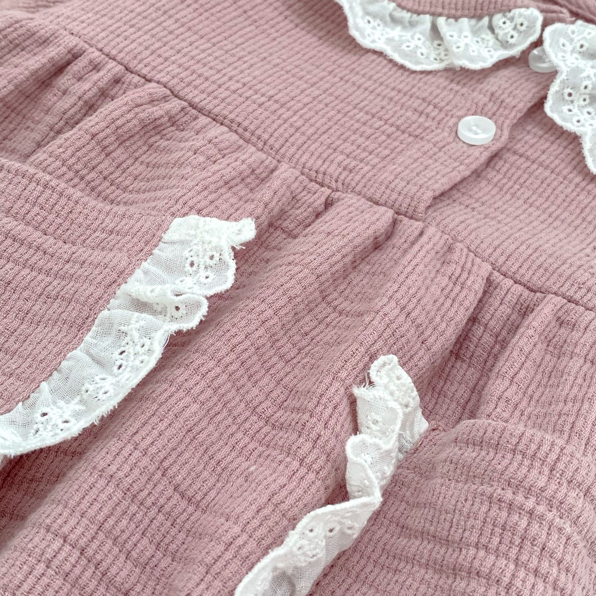 甜美小口袋包屁衣