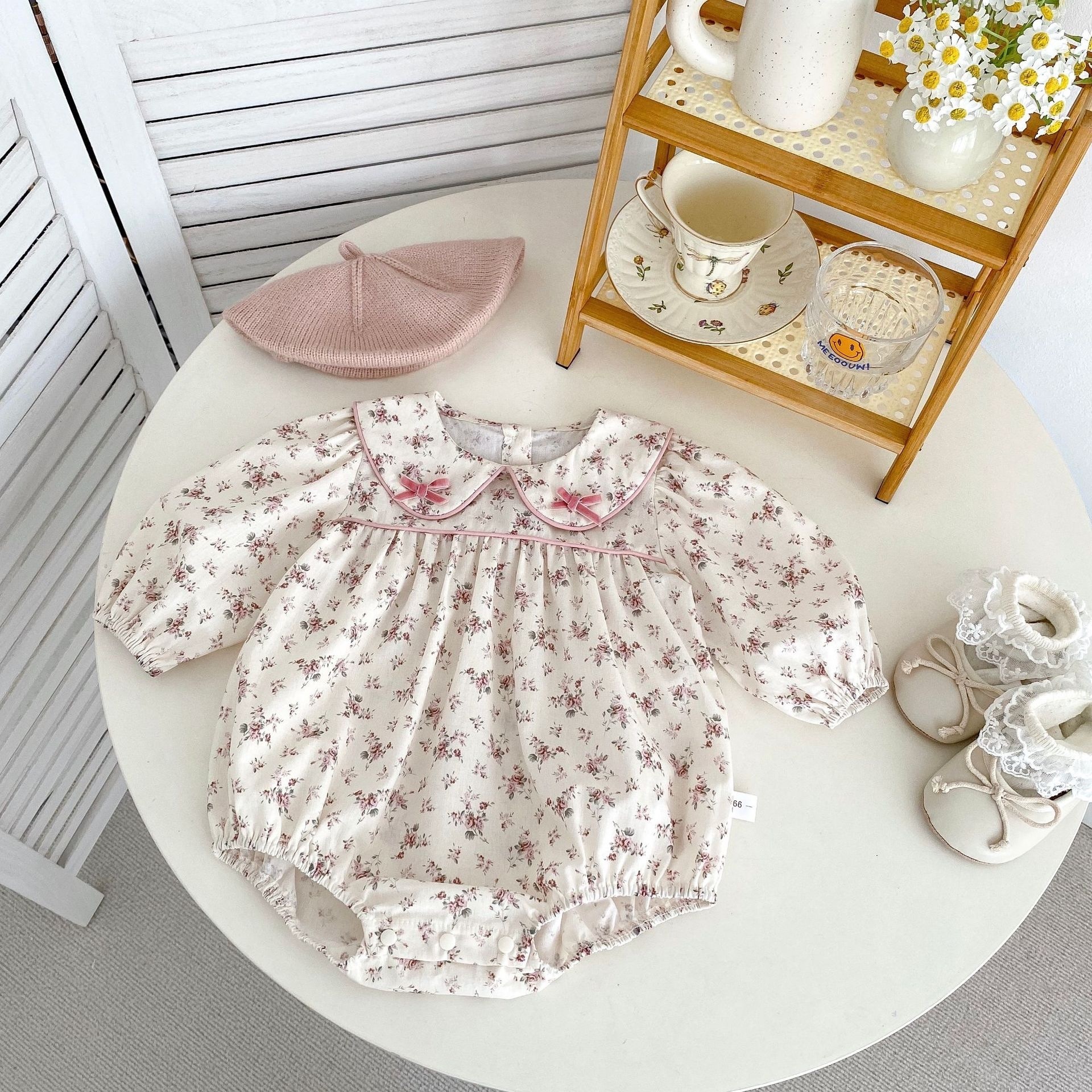 春季小碎花包屁衣