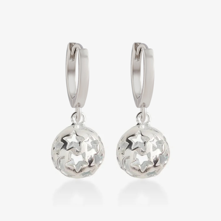 鏤空星星．吊飾耳環