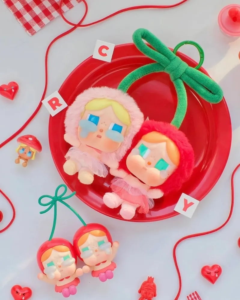 <情人節限定💘> Pop Mart Cry Baby 哭娃 愛神的眼淚系列 吊飾 鑰匙圈 櫻桃 糖膠 吊卡