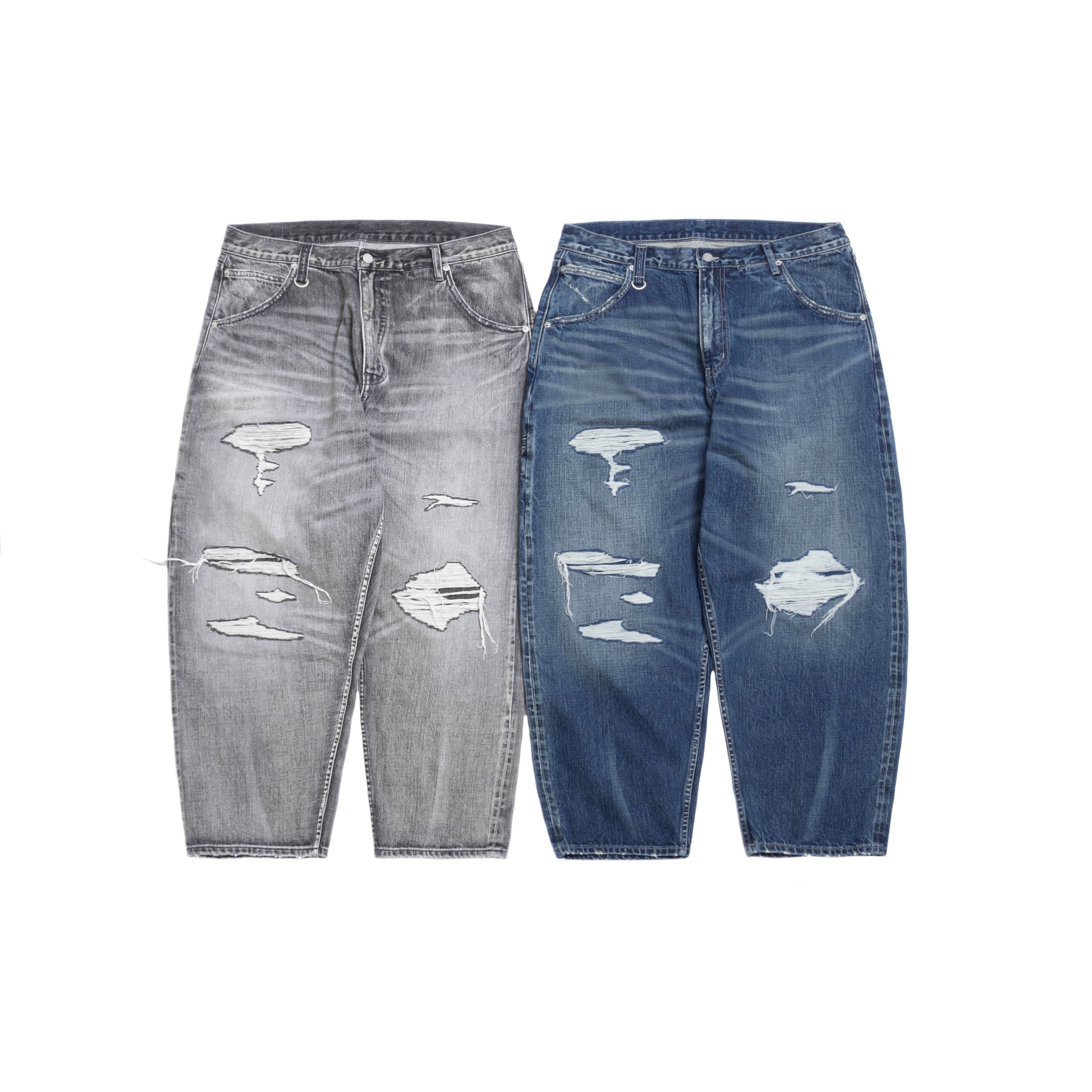 PSVR Destroyed Effect Selvedge Denim Jeans