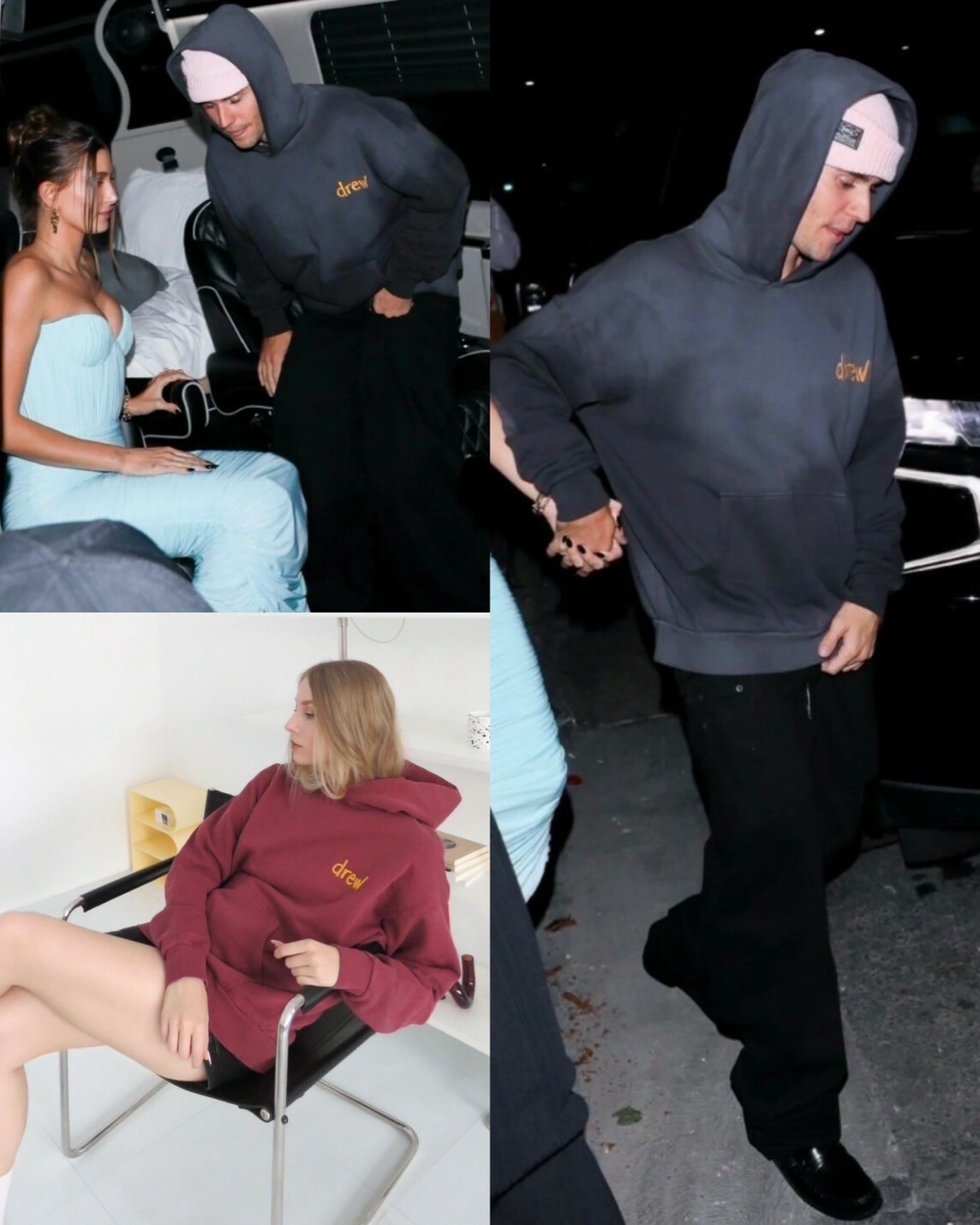 低於原價 DREW HOUSE 小賈著用款 草寫刺繡字體水洗帽T Scribble Hoodie