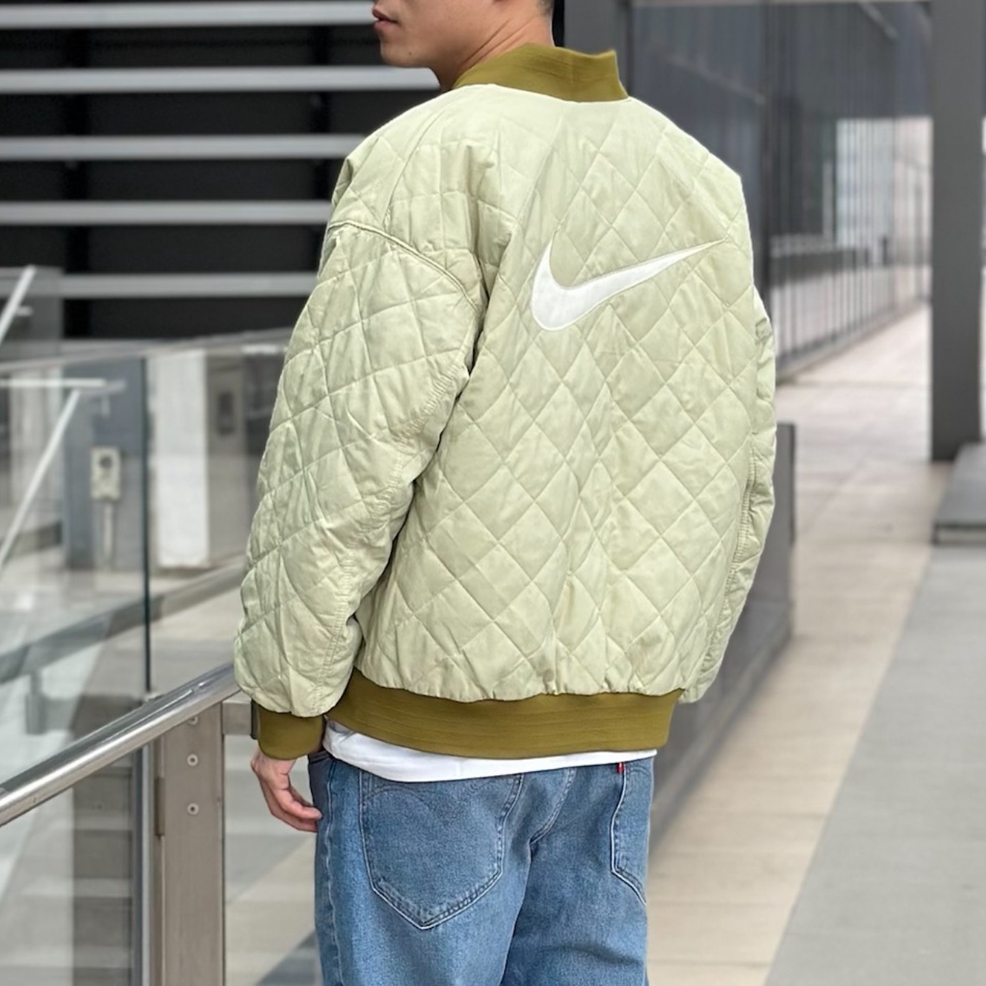 NIKE NSW 小LOGO 雙面鋪棉棒球外套飛行外套 兩色