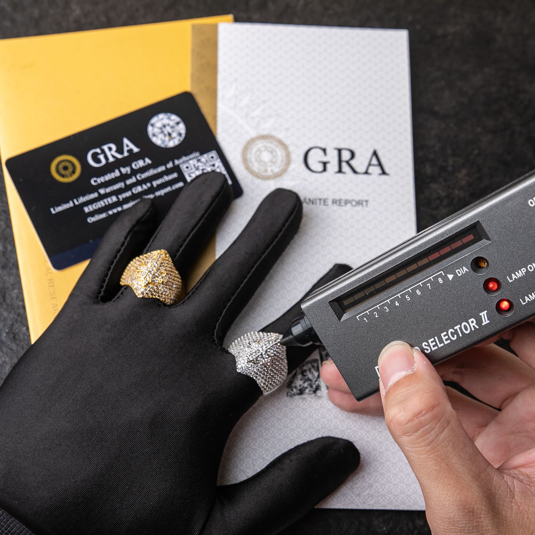 925純銀莫桑石滿鑲復古十字架圖章戒指