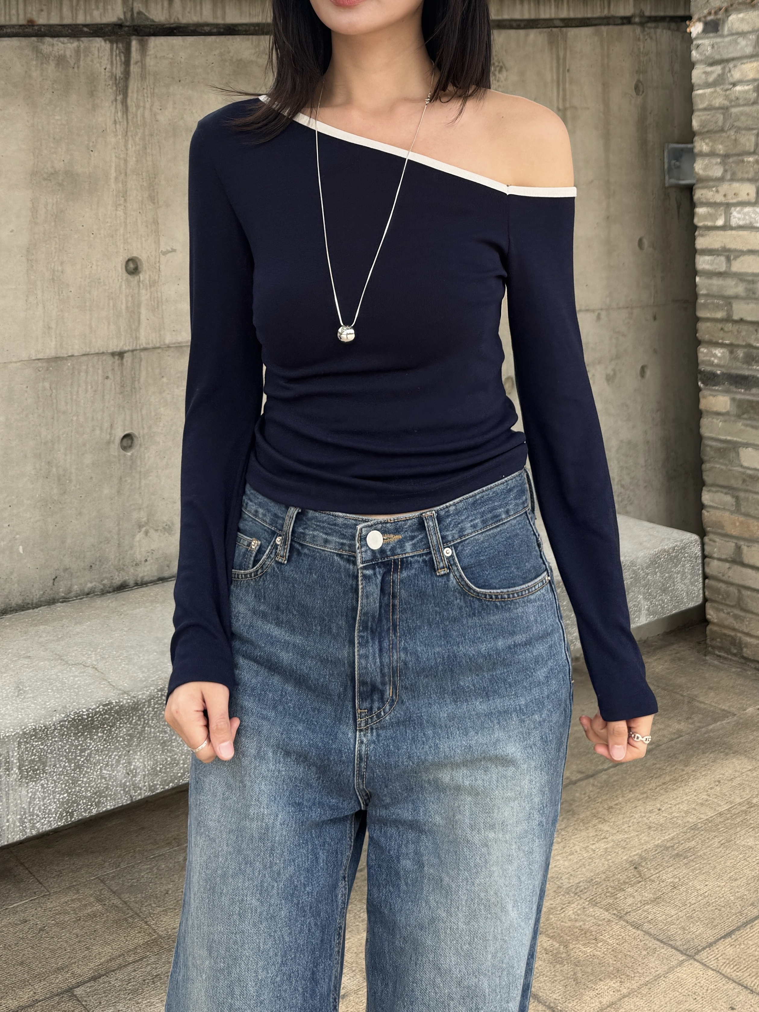 (訂購) 個性感波波長鏈 AC0202 (銀/金)