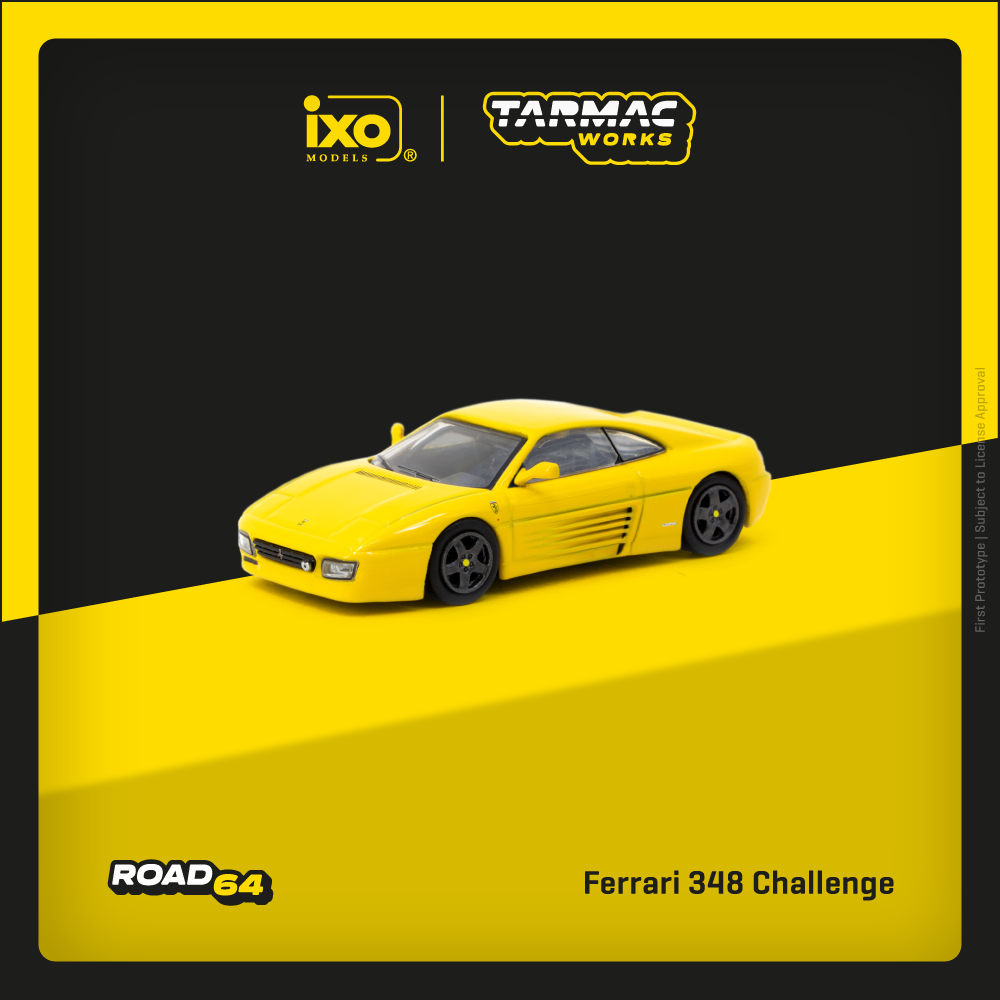 Tarmac Works Ferrari 348 Challenge - Yellow