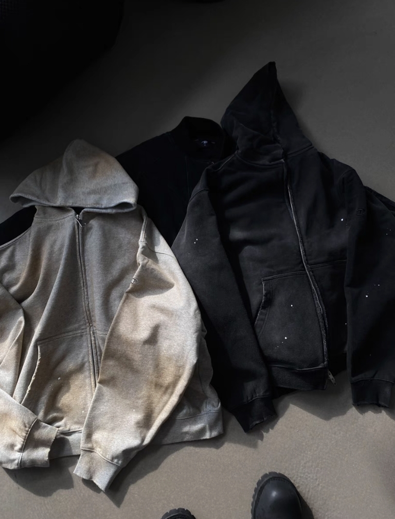 CATSSTAC 流浪者重工 水洗 做舊 寬鬆 連帽外套