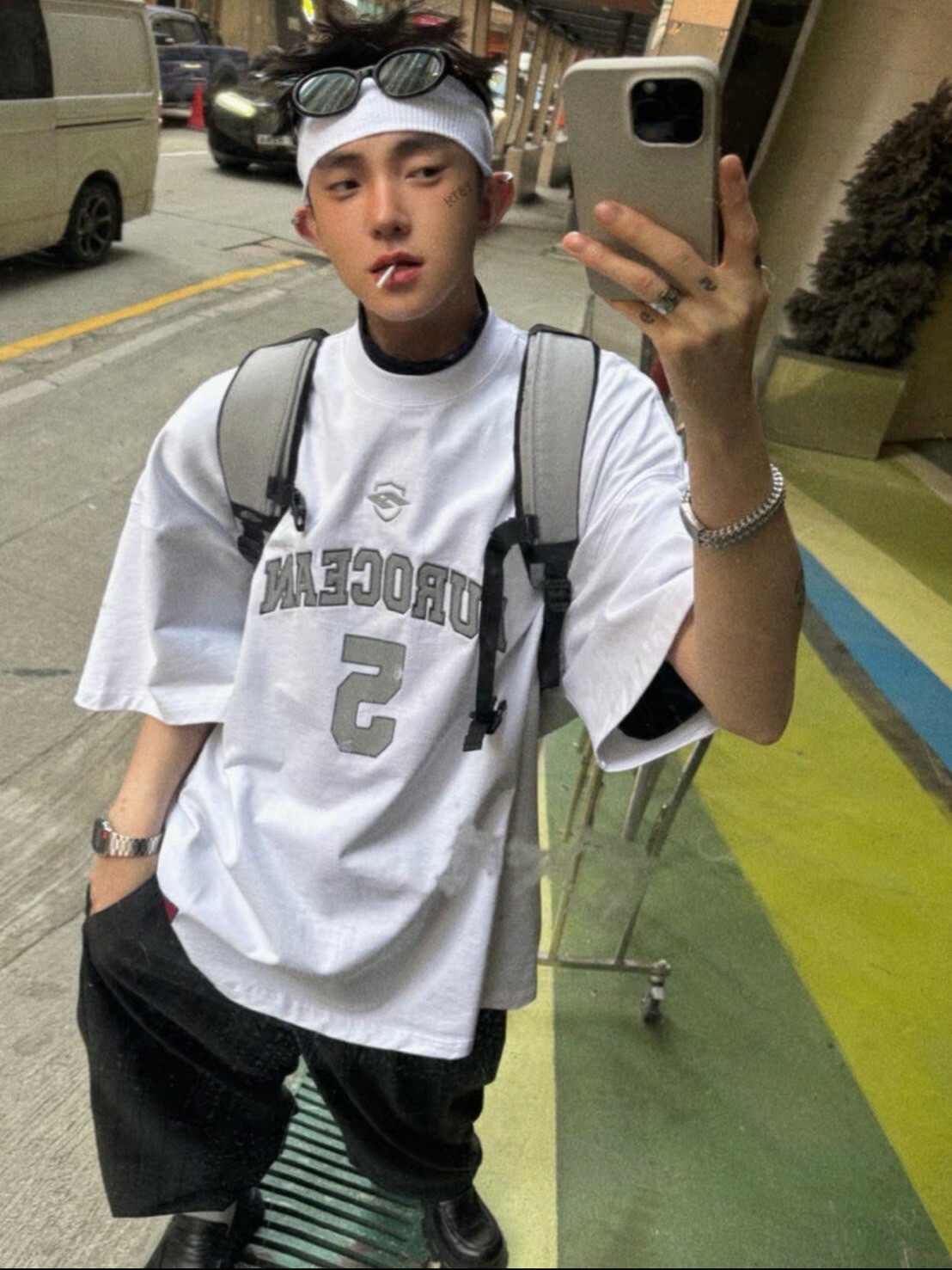 Aurocean 320G 重磅 刺繡 球衣短T