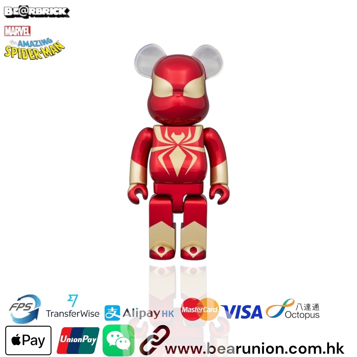 🎏預訂🎏Beabrick 400% IRON SPIDER