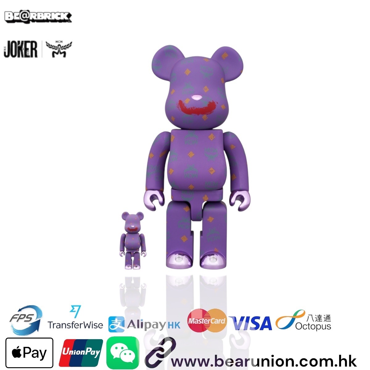 🎏預訂🎏 Bearbrick 400% 100% JOKER×MCM