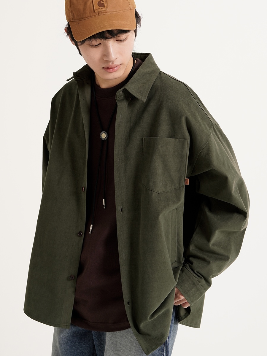 <預購> 韓國WV PROJECT Duff Oversized工裝感襯衫外套