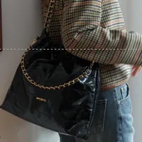[S] ANOETIC ANC DRAW CHAIN SHOULDER BAG,BLACK, SAN66 (SAN66)