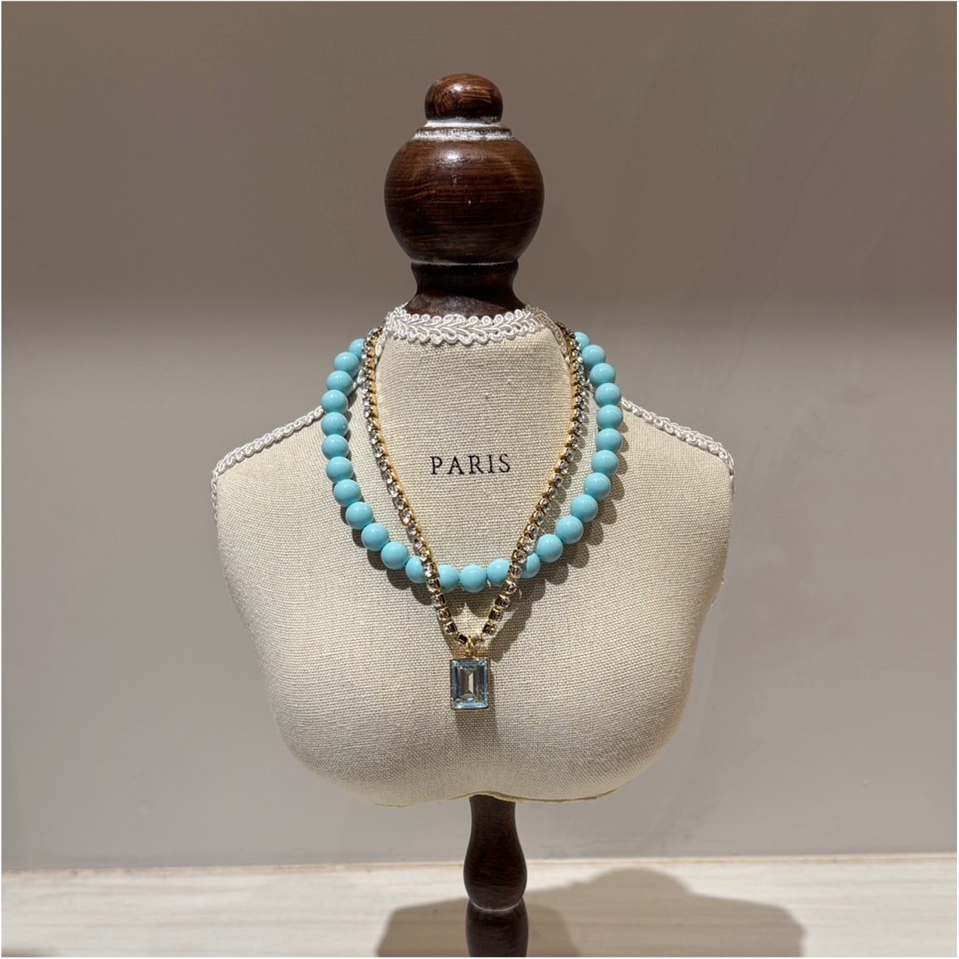 Salon de Peony 馬卡龍珠珠與鏈項鍊