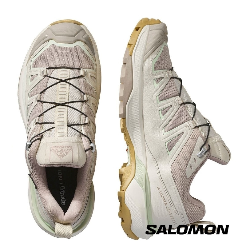 【SALOMON】女 X ULTRA 360 EDGE Goretex 低筒登山鞋 棕/灰/綠 /  L47817000